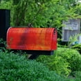 thumbnail image 4 of Mailbox Post Cover Textured Blurred Magnetic Mail Covers Post Box Cover Wrapped with Standard Size 21" L×18" W Garden Decorations Red Gold Orange Purple Colors Colorful Fashion,Postbox Cover, 4 of 6