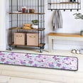 thumbnail image 4 of SKYSONIC 2'X6' Spring Purple Butterfly Runner Rug with Rubber Backing, Ethnic Flowers Non Slip Entryway Rug Runner Washable Soft Area Rug Carpet for Hallway Bedroom Kitchen Decor, 4 of 6