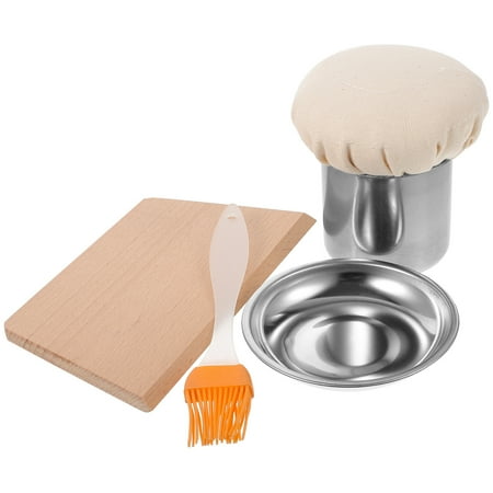 

1 Set Pancake Pan Oil Applicator Oil Brush Scraper Board Pancake Making Supplies