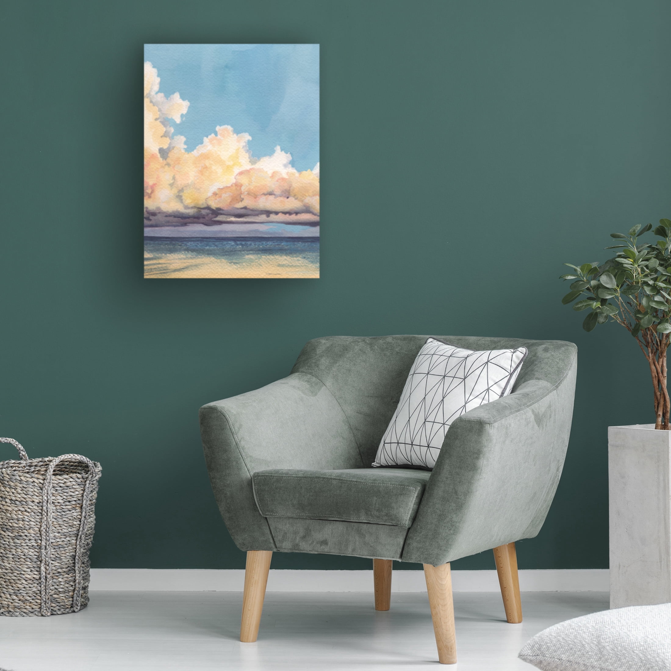 Trademark Fine Art Grace Popp Twilight Sandbar II Canvas Wall Art