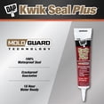 thumbnail image 3 of Kwik Seal Plus 5.5 oz. Clear Premium Kitchen and Bath Siliconized Caulk (12-Pack), 3 of 5