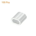 thumbnail image 6 of Uxcell 100 Pack Aluminum Crimping Loop Sleeve for 1/16" Diameter Wire Rope, Oval Aluminum Wire Rope Sleeve, 6 of 6