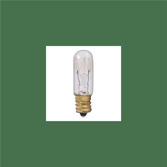6 watt Dimmable Clear T4 Incandescent Light Bulbs with Candelabra E12 Base, 2700K Warm White Light - Pack of 50