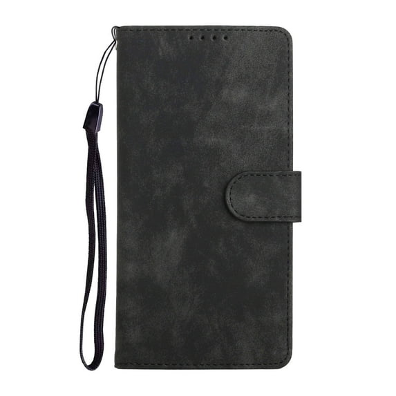 TECH CIRCLE Compatible with Samsung Galaxy S21 FE Case with Card Holder Slots, Hand Strap PU Leather Flip Folding Book Cover Kickstand Shell Case for Galaxy S21FE 5G 6.4" 2022, Black