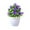 Purple, variant on Kraoden Artificial Five-leaf Plum Potted Plant, Lifelike Indoor Bonsai Decor for Home, Office, Garden, and Desk, Maintenance-Free Simulation Plant for Year-Round Use