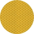 thumbnail image 1 of Ahgly Company Machine Washable Indoor Round Transitional Gold Yellow Area Rugs, 3' Round, 1 of 7