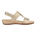 thumbnail image 2 of Easy Spirit Womens Hazel Leather Embellished Flat Sandals, 2 of 4