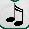 thumbnail image 4 of Inktastic Music Notes Musician Gift Boys or Girls Baby Bib, 4 of 4