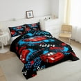 thumbnail image 3 of Castle Fairy Car Twin Comforter Sets for Kids Children Teens,Speed Sport Bedding Set, 3 of 8