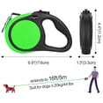 thumbnail image 5 of Taglory Retractable Dog Leash for Small Dogs, 16ft Anti Slip Handle Dog Leash for Medium Dogs, Green, 5 of 7