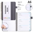 thumbnail image 4 of Spiral Password Journal Notebook, Gray Lock Diary with Combination Lock, 14x12cm Notepad for Security, 4 of 6