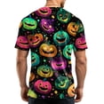 thumbnail image 6 of Hearthz Halloween Mens Graphic T-Shirts Pumpkin Graphic Crew Neck Short Sleeve Shirts for Men Fall Holiday Mens Sweatshirt, 6 of 6