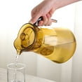thumbnail image 3 of Clearance Glass&Bottle under $6 Acrylic Pitcher 1100ML Plastic Pitcher Clear Plastic Pitcher With Lid Heat Small Plastic Water Pitcher For Tea Lemonade Juice Milk, 3 of 5