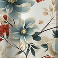 thumbnail image 3 of Designart "Zen Harmony In Red And White" Floral Blackout Curtain Single Panel, 3 of 4