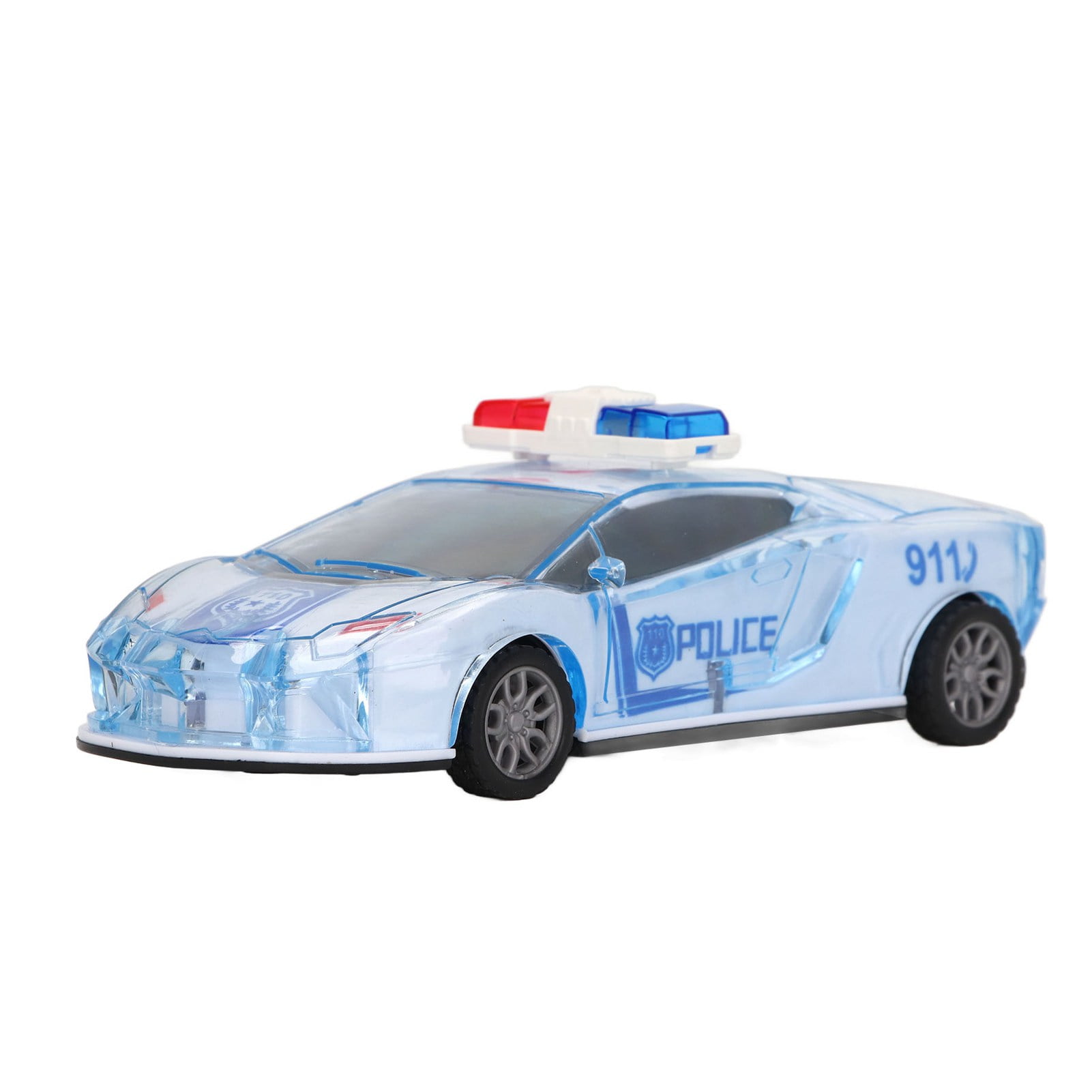 Diecast Carro De Policia Juguete Auto Policía A Fricción Con Musca