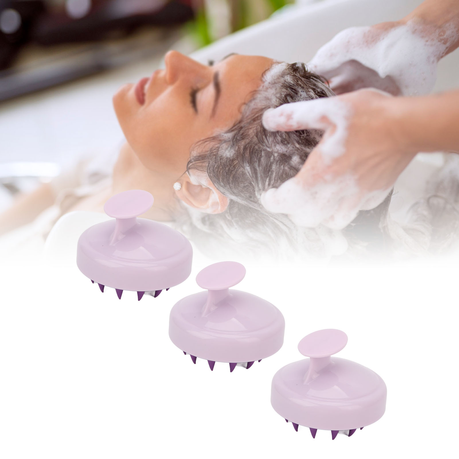 Shampoo Brush, Effectively Scrubbing Hair Scalp Massager Design