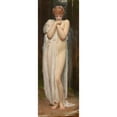 thumbnail image 2 of Frederic Leighton 9x18 Black Ornate Wood Framed Double Matted Museum Art Print Titled - Crenaia, the Nymph of the Dargle (1880), 2 of 5