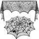 thumbnail image 1 of Conjunto de decoración de Halloween, accesorios de terror, telaraña de encaje, chimenea, manto, bufanda, cubierta, mantel NikouMX Muebles, 1 of 8