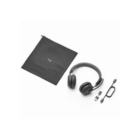 Logitech - Zone 950 Wireless Active Noise-Cancelling On-Ear Headset - Graphite