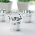thumbnail image 3 of BalsaCircle 12 Silver Pail Bucket 2" Mini Planter Party Favor Candy Gift Holders Weeding, 3 of 8