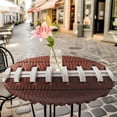 thumbnail image 6 of American Football Laces Round Tablecloth for 36-44 Inch Tables, Fitted Table Cover with Elastic Edge, Classic Rugby Sports Waterproof Outdoor Table Cloth Protector for Patio Garden Dinner Picnic, 6 of 9