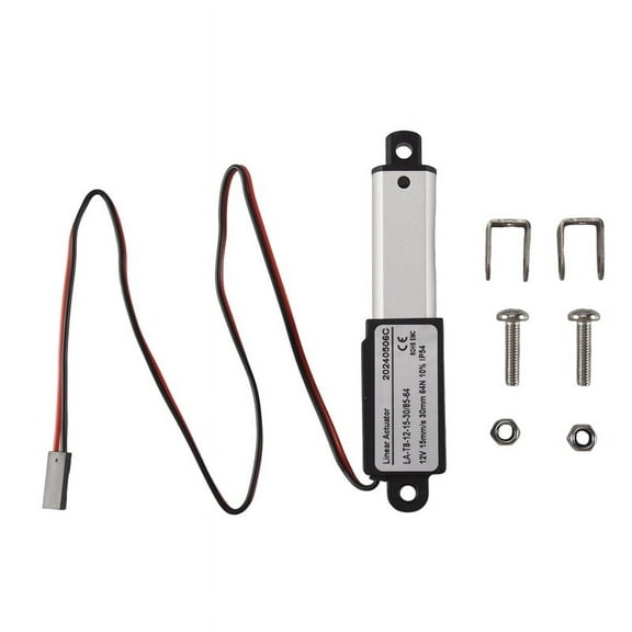 Electric Mini Linear Actuator - 1.2inch Stroke, 64N/14.4Lb, Speed 0.6Inch/S Mini Waterproof Motion Actuator Small 12V DC