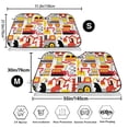 thumbnail image 3 of Uemuo Cars Pattern Accordion Car Windshield Sun Shade, Foldable Reflective Sun Visor for Car, Reflector Windshield Sunshade-Medium, 3 of 7