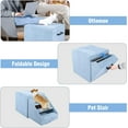 thumbnail image 5 of Lineslife 2-in-1 Folding Pet Stairs for High Bed Storage Ottoman Pet Steps for Small Large Dogs Cats, Blue, 5 of 9