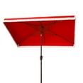 thumbnail image 4 of SAFAVIEH Milan Fringe 6.5' X 10' Market Crank Umbrella, Red, 4 of 6