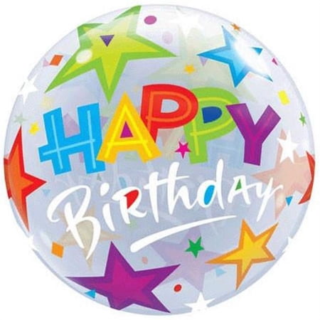 Celebrations Bday Brilliant Stars Bubble Balloon