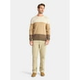 thumbnail image 2 of George Men's and Big Men's Colorblock Crewneck Sweater, Midweight, Sizes S-3XL, 2 of 5