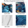 thumbnail image 4 of luoweisi Men's Beach Shorts Quick Dry Swim Trunks with Mesh Lining Shark L, 4 of 5