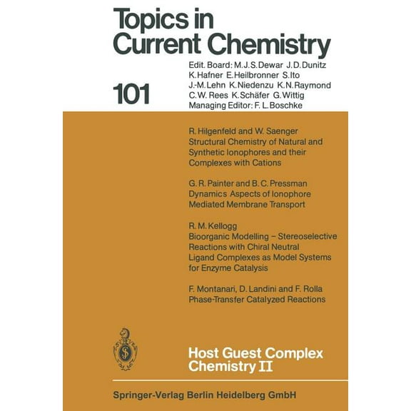 Topics in Current Chemistry Host Guest Complex Chemistry II, Book 101, (Paperback)