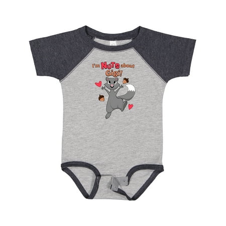 

Inktastic I m Nuts About Gigi Gift Baby Boy or Baby Girl Bodysuit