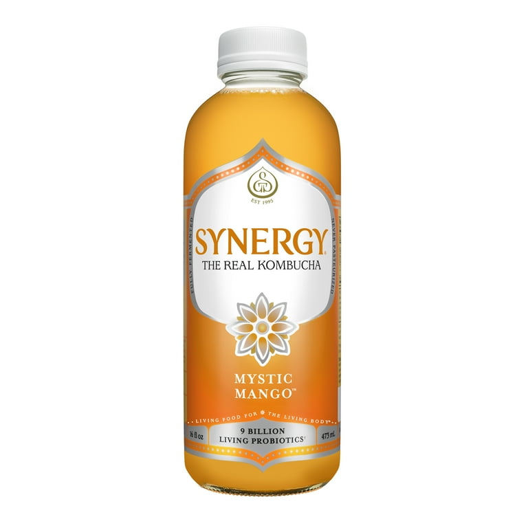 GT's Synergy Organic Raw Kombucha, Gluten-Free, Mango Flavor