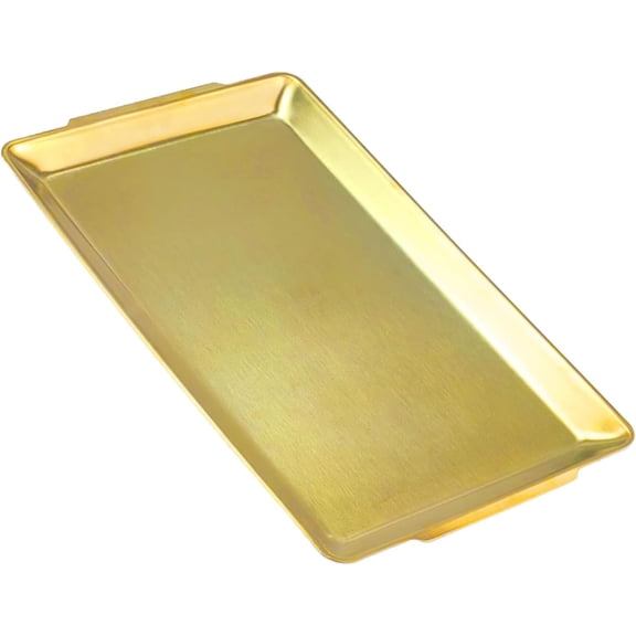 16.3" x 11" Large Serving Platters, Stainless Steel Heavy-Duty Large Serving Trays, Silver Rectangular Plates for Food, Fruit, Party, Wedding, Christmas, Chip and Scratch Resistant