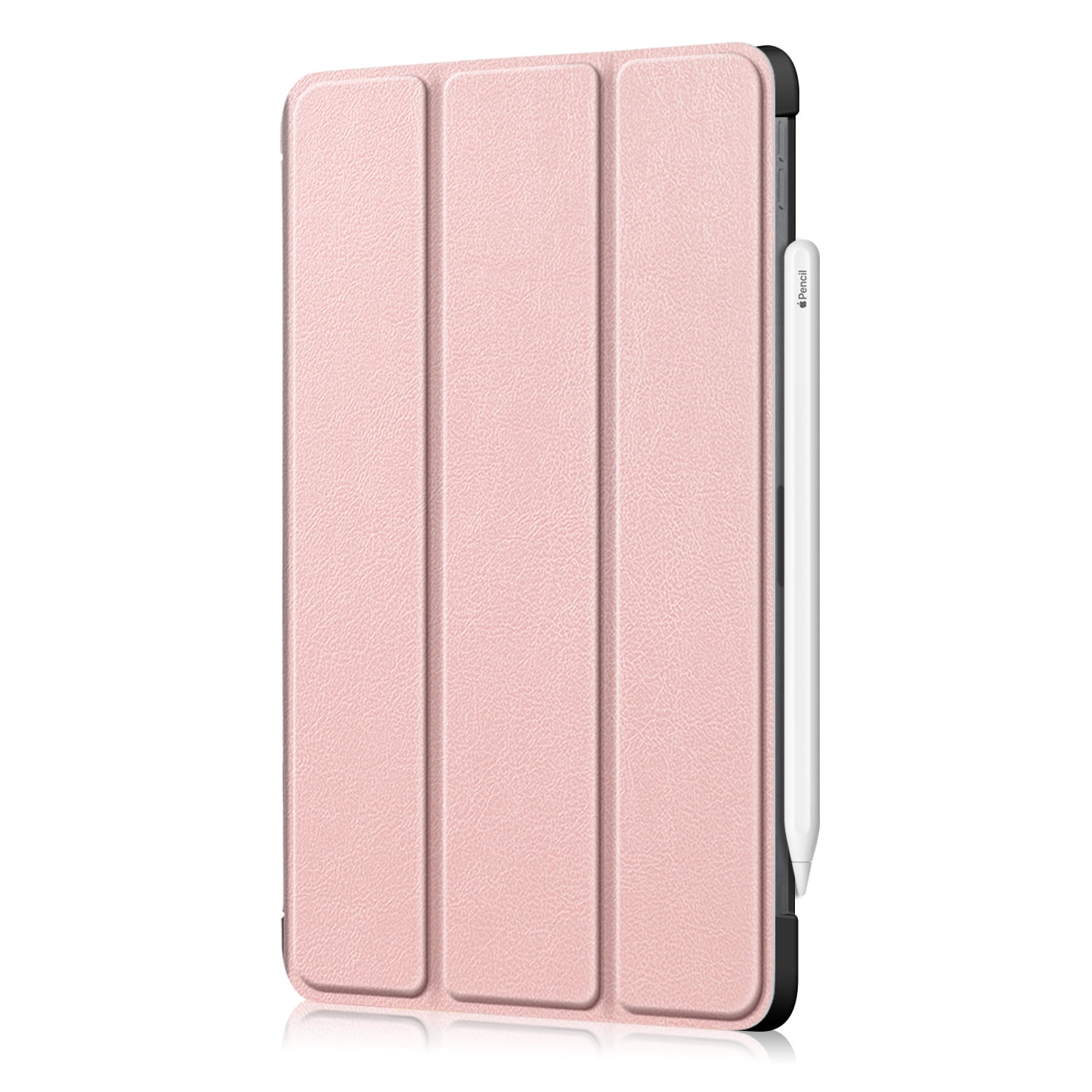 Allytech iPad Pro 11 2020 Case 2nd Generation, Slim Lightweight [Support Apple Pencil Charging] Auto Sleep Wake Trifold Stand Protective Smart Cover Case for Apple iPad Pro 11 Inch 2020 - Rosegold