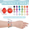 thumbnail image 2 of 1200 cuentas de 8 mm para hacer joyas, 24 colores, cuentas de pulsera, cuentas acrílicas bicono, cuentas facetadas, cuentas sueltas para manualidades., 2 of 9