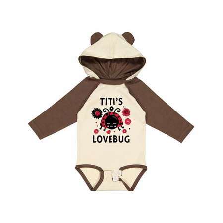 

Inktastic Valentine s Day Titi s Lovebug Gift Baby Boy or Baby Girl Long Sleeve Bodysuit