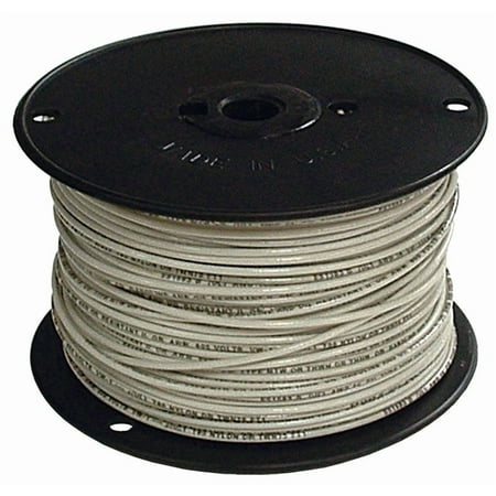 Southwire Building Wire,12AWG,THHN,Sld,Wht,500ft 11588101