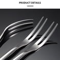 thumbnail image 3 of braveheart Fruit Fork Stainless Steel Cake Candy Dessert Forks Party Tableware Solid Toothpicks Bento Box Accessories Type 1 Type 1, 3 of 6