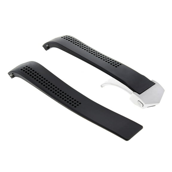 22MM RUBBER BAND STRAP FOR TAG HEUER CARRERA CALIBRE 5 16 17 WATCH BLACK