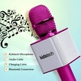 thumbnail image 3 of Kidstech Portable, Handheld, Wireless Karaoke Microphone for Kids, Bluetooth Speaker Connects to Phone or USB for fun Music Playing, Party Fun and Great Gift (Pink), 3 of 8