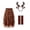 Coffee, variant on FASHOFT Christmas Costumes For Women Reindeer Antler Reindeer Costume Set Reindeer Antler Reindeer Festive Party Performance Wear For Cosplay Party Outfit L