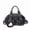 black, variant on Women's Denim Messenger Bag - Cute Pendant Small Casual Crossbody, Chic Shoulder Handbag for Travel/Daily Use​