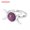 Amethyst, variant on Woman Bohemian Triple Moon Phase Ring Natural Gemstone Moon Ring Jewelry-Snowflake Stone-Adjustable