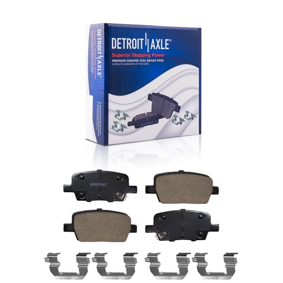 Detroit Axle - Rear Ceramic Brake Pads for 16-24 Chevrolet Camaro, 16-20 Cadillac CT6, 17-20 XT5 GMC Acadia, 18-20 Traverse Buick Enclave, 19-20 Blazer, 20 XT6, 2019 2020