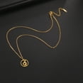 thumbnail image 2 of EUEAVAN Gold Yoga Round Pendant Necklace Stainless Steel Jewelry, 2 of 7