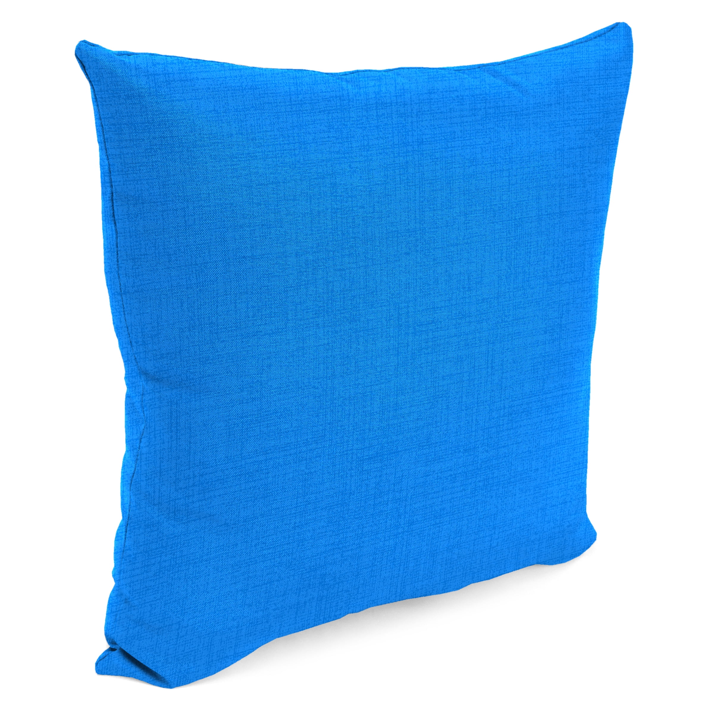 Jordan Manufacturing 18" x 18" Celosia Princess Blue Solid Square Outdoor Throw Pillow (2 Pack)