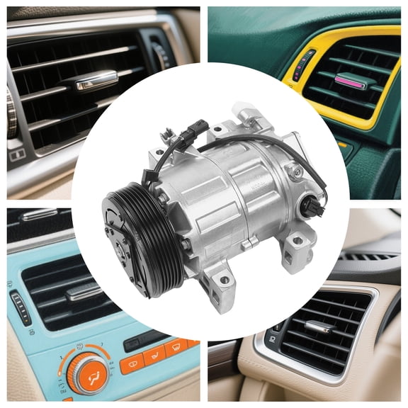 A/C Compressor with Clutch for Infiniti QX60 2014-2017, Nissan Altima 2013-2018, Pathfinder 2014, Rogue 2014-2019 – OEM Replacement, High-Performance, Durable Construction, 12V